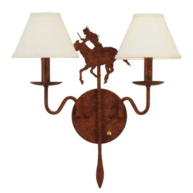 2nd Ave Designs 18'' Wide High Plains Rider 2 Light Wall Sconce