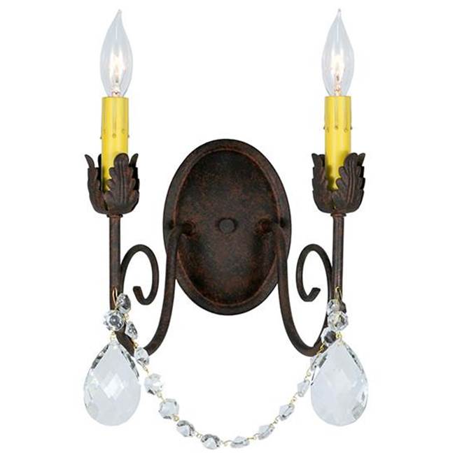 2nd Ave Designs 10'' Wide Antonia 2 Light Wall Sconce