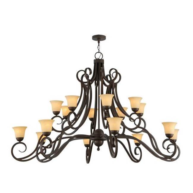 2nd Ave Designs 72'' Wide Angelo 16 Light Chandelier