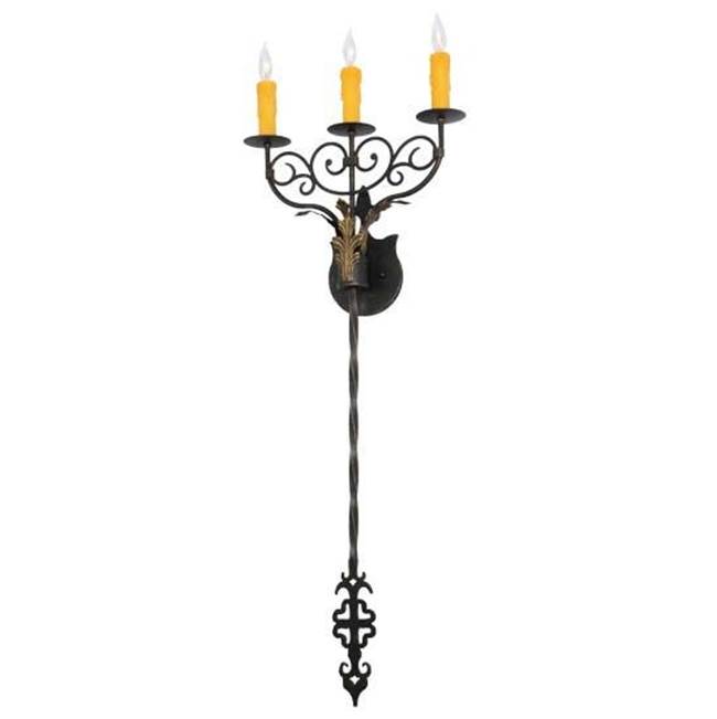 2nd Ave Designs 15.5''Wide Merano 3 Light Wall Sconce