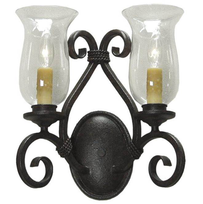 2nd Ave Designs 13.5'' Wide Calvis 2 Light Wall Sconce