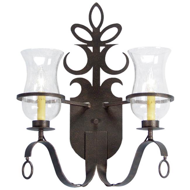 2nd Ave Designs 12'' Wide Narcissus 2 Light Wall Sconce