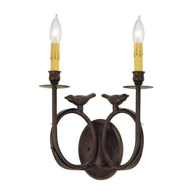 2nd Ave Designs 12'' Wide Ornith 2 Light Wall Sconce