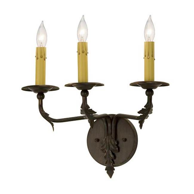 2nd Ave Designs 14'' Wide Sergius 3 Light Wall Sconce
