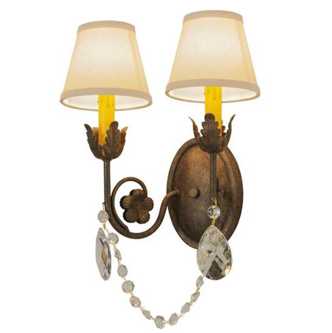 2nd Ave Designs 12''W Antonia 2 LT Wall Sconce