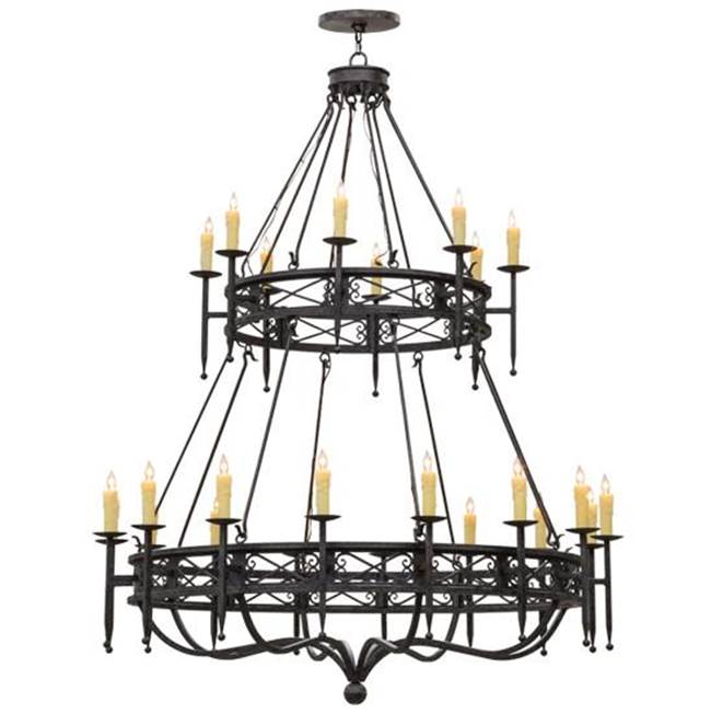 2nd Ave Designs 70''W Gina 24 LT Two Tier Chandelier
