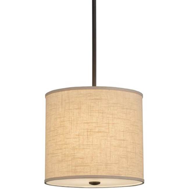 2nd Ave Designs 12''W Cilindro Beige Textrene Pendant