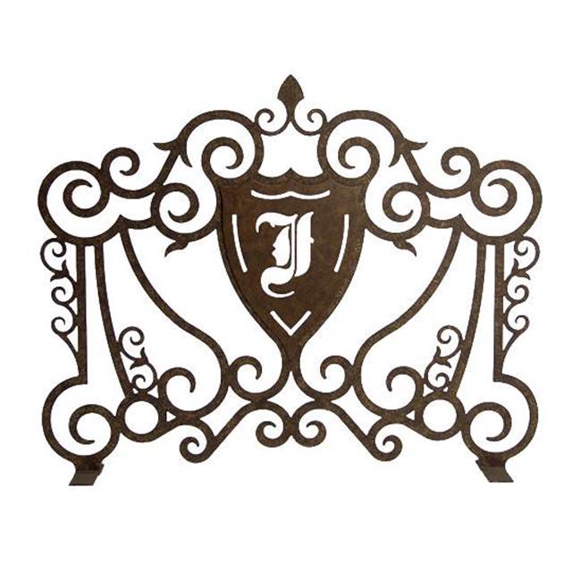 2nd Ave Designs 42'' Wide Monogram Fireplace Screen