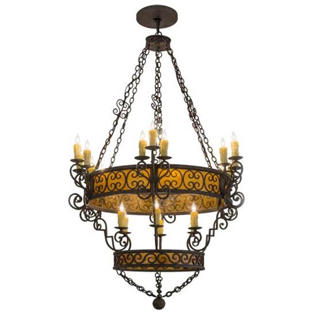 2nd Ave Designs 48''W Isabo 24 LT Two Tier Chandelier