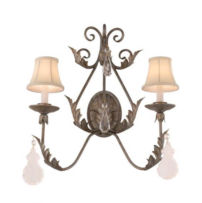2nd Ave Designs 21''W French Elegance 2 LT Wall Sconce