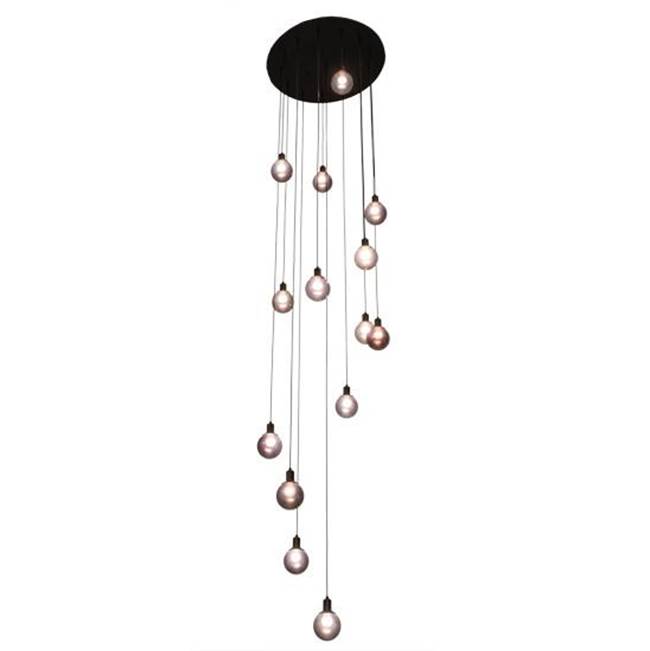 2nd Ave Designs 34''W Bola 14 LT Cascading Pendant