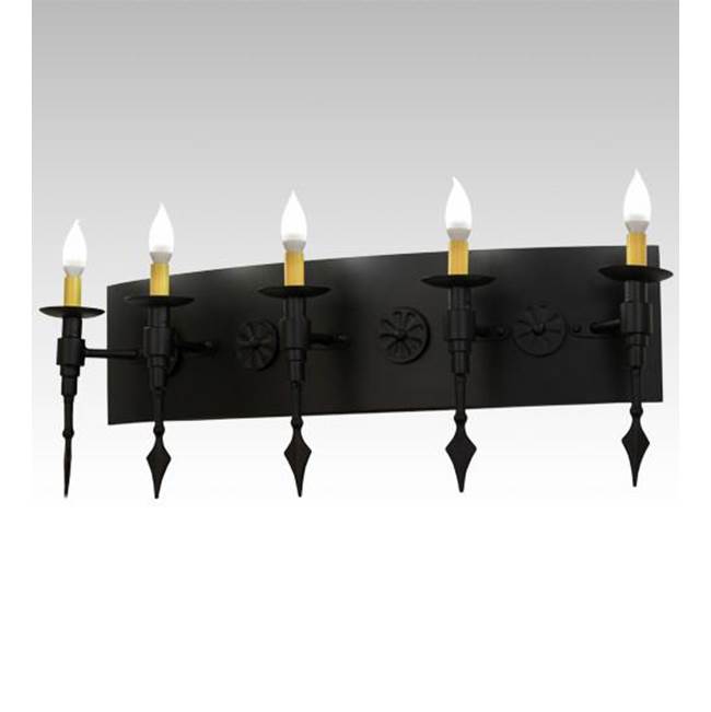 2nd Ave Designs 36'' Wide Warwick 5 Light Wall Sconce