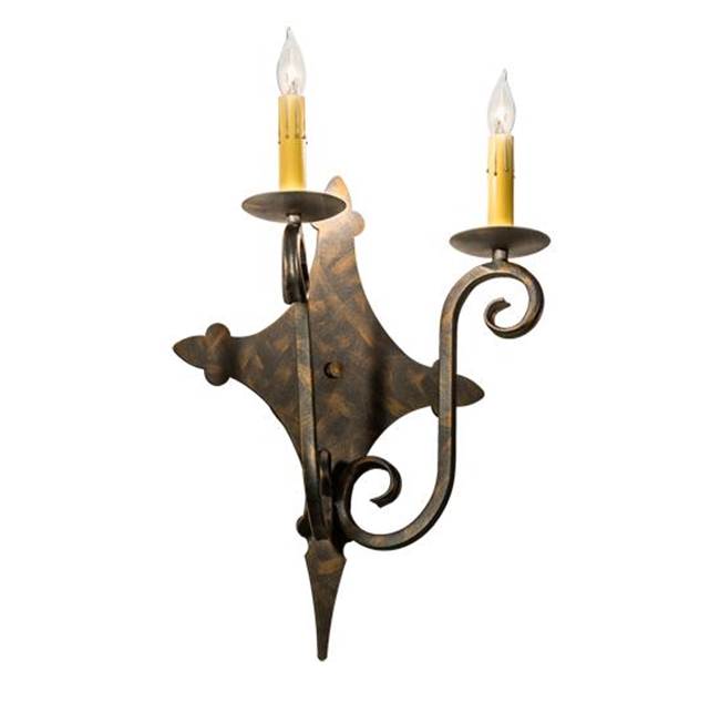 2nd Ave Designs 12'' Wide Angelique 2 Light Wall Sconce