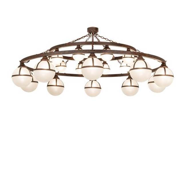 2nd Ave Designs 84'' Wide Bola Tavern 20 Light Two Tier Chandelier
