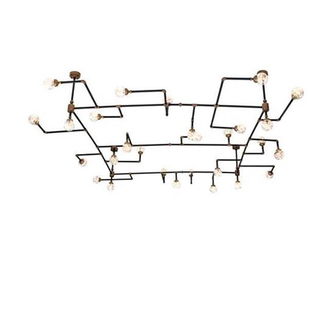 2nd Ave Designs 160'' Long PipeDream 28 Light Chandelier