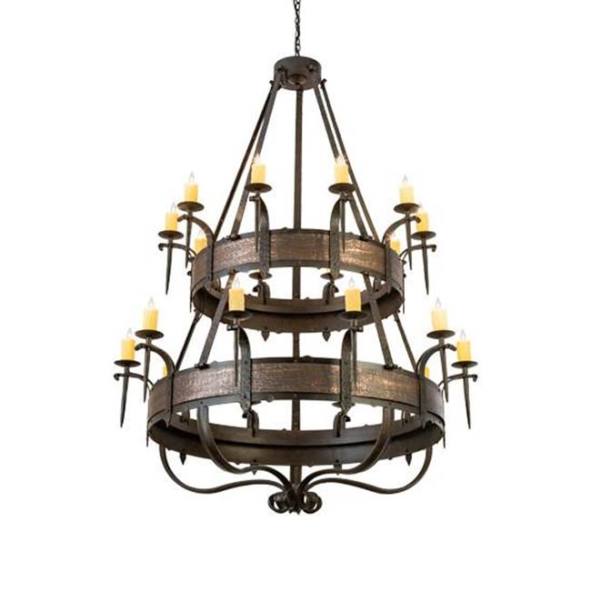 2nd Ave Designs 56'' Wide Costello 20 Light Two Tier Chandelier