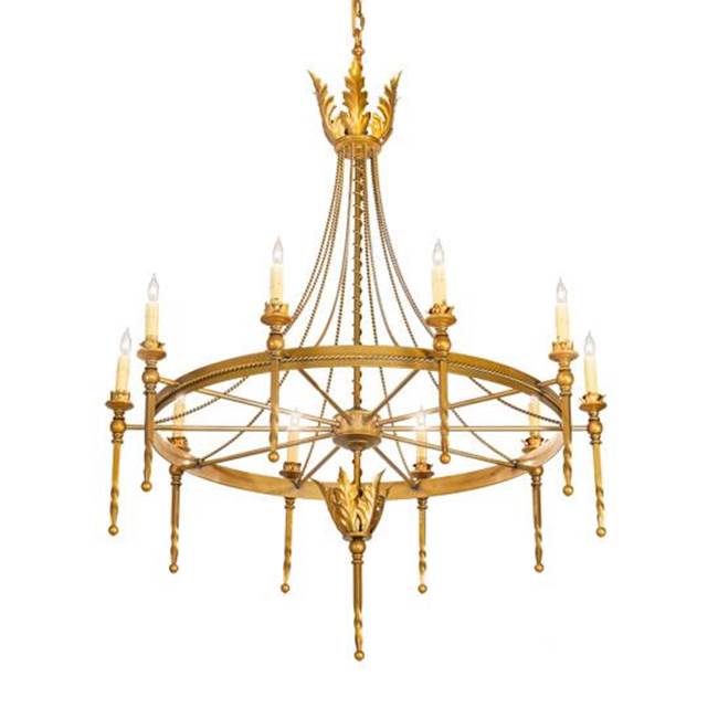2nd Ave Designs 36'' Wide Amaury 10 Light Chandelier