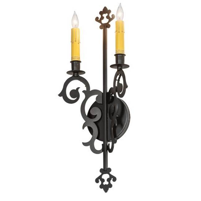 2nd Ave Designs 8'' Wide Aneila 2 Light Wall Sconce