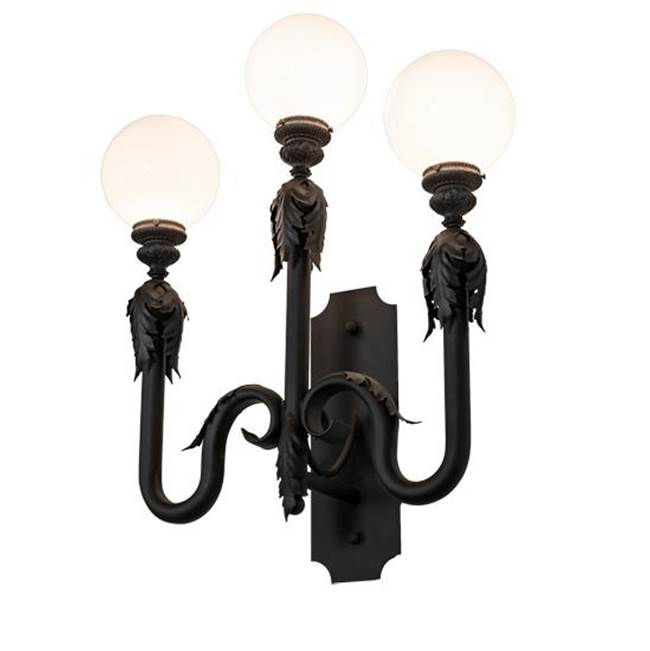 2nd Ave Designs 30'' Wide Strasbourg 3 Light Wall Sconce