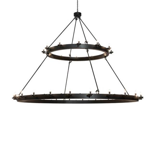 2nd Ave Designs 96'' Wide Loxley 36 Light Two Tier Chandelier