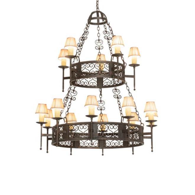 2nd Ave Designs 48'' Wide Toscano 15 Light Two Tier Chandelier