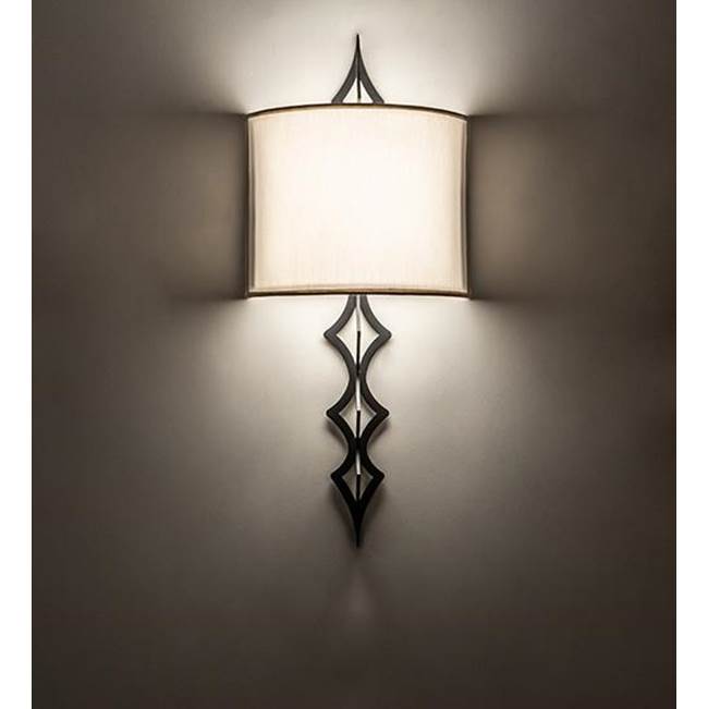 2nd Ave Designs 12'' Wide Cilindro Diamente Wall Sconce