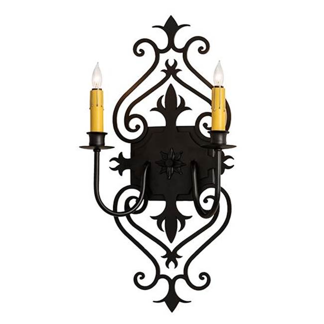 2nd Ave Designs 11'' Wide Louisa 2 Light Wall Sconce