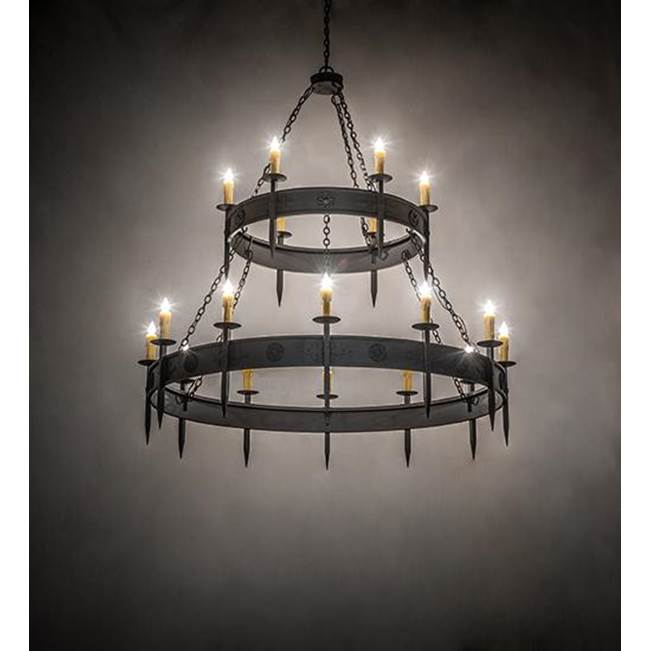 2nd Ave Designs 69'' Wide Calandra 18 Light Two Tier Chandelier