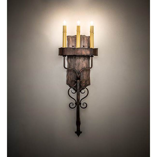 2nd Ave Designs 10'' Wide Ahriman 3 Light Wall Sconce