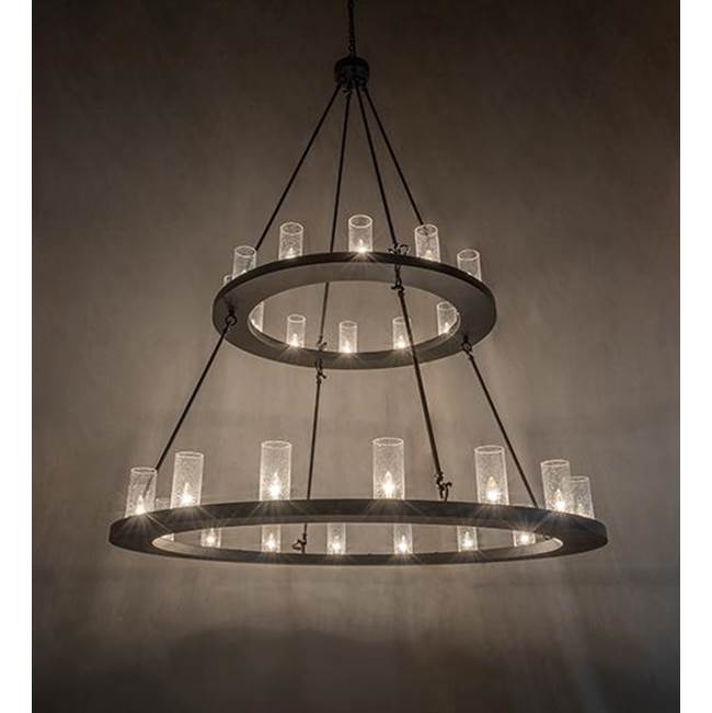 2nd Ave Designs 60'' Wide Loxley 28 Light Two Tier Chandelier