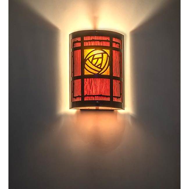 2nd Ave Designs 9'' Wide Bungalow Rose Wall Sconce
