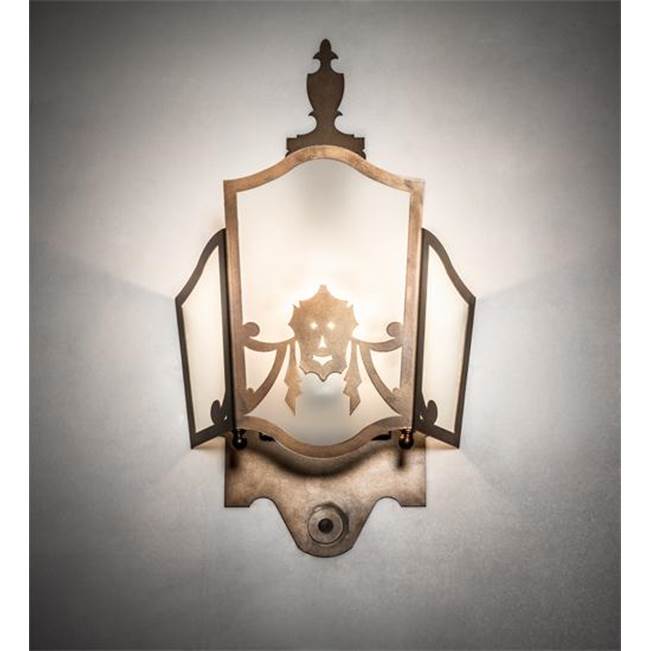 2nd Ave Designs 12'' Wide Theatre Mask Wall Sconce
