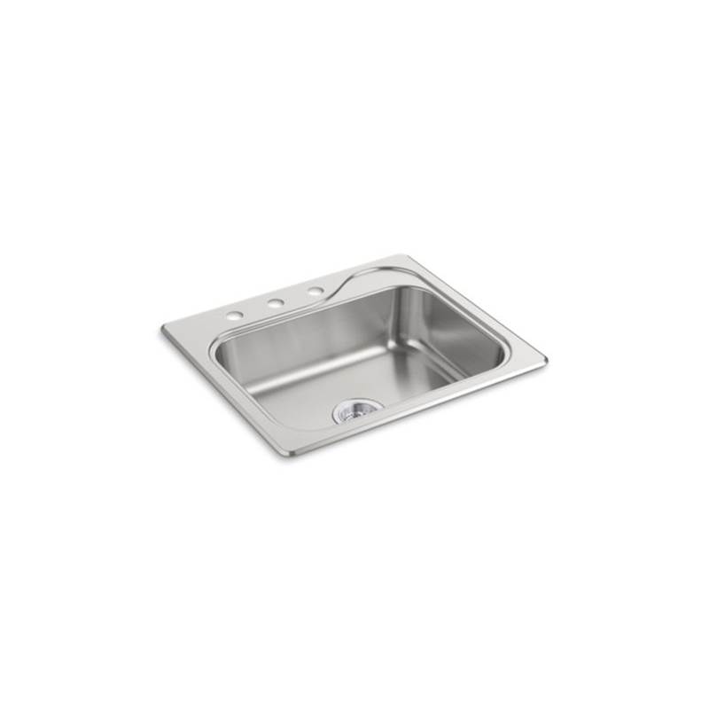 Sterling Plumbing Southhaven® Top-Mount Single-Bowl Kitchen Sink, 25'' x 22'' x 6-1/2''