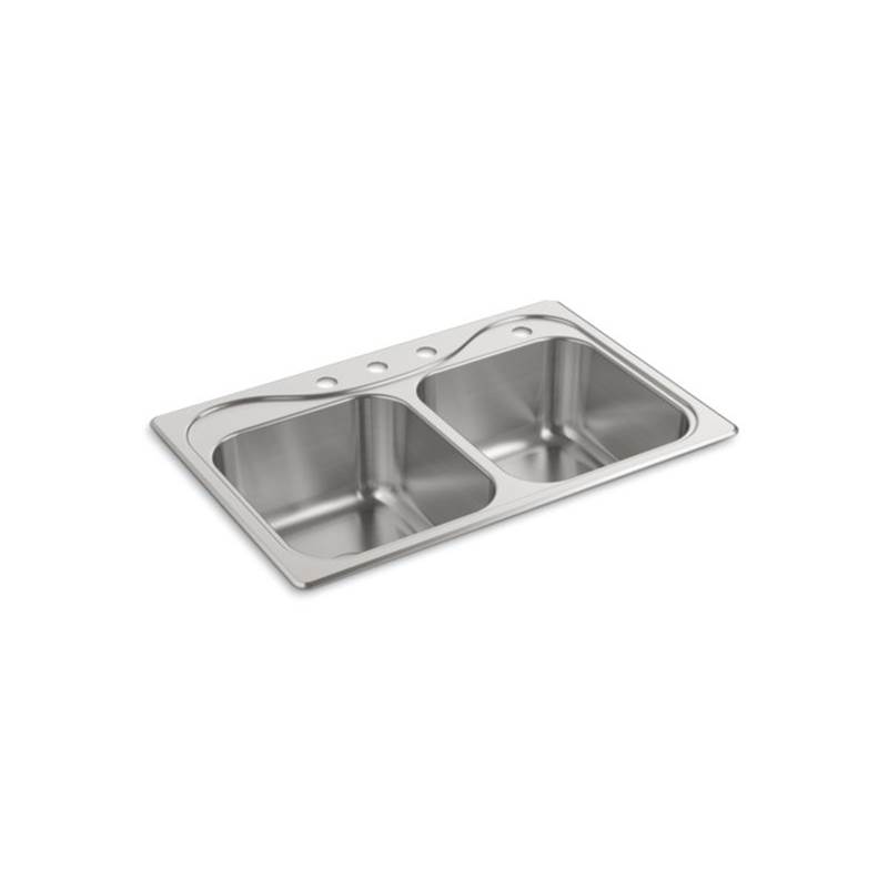 Sterling Plumbing Southhaven® Top-Mount Double Equal Sink, 33'' x 22'' x 8-1/2''