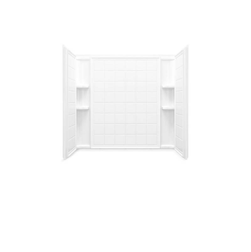 Sterling Plumbing Ensemble™ 60'' x 32'' tile shower wall set with Aging in Place backerboards