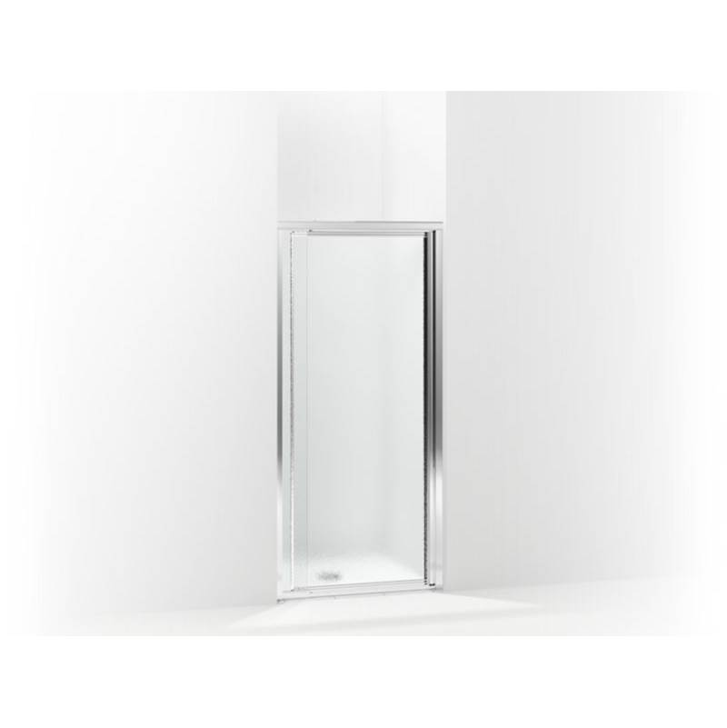 Sterling Plumbing Vista Pivot™ II Framed pivot shower door, 65-1/2'' H x 24 - 27-1/2'' W, with 1/8'' thick Pebbled glass