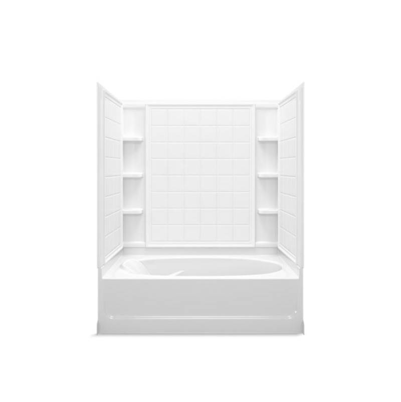 Sterling Plumbing Ensemble™ 60-1/4'' x 36'' tile bath/shower with Age in Place backerboards