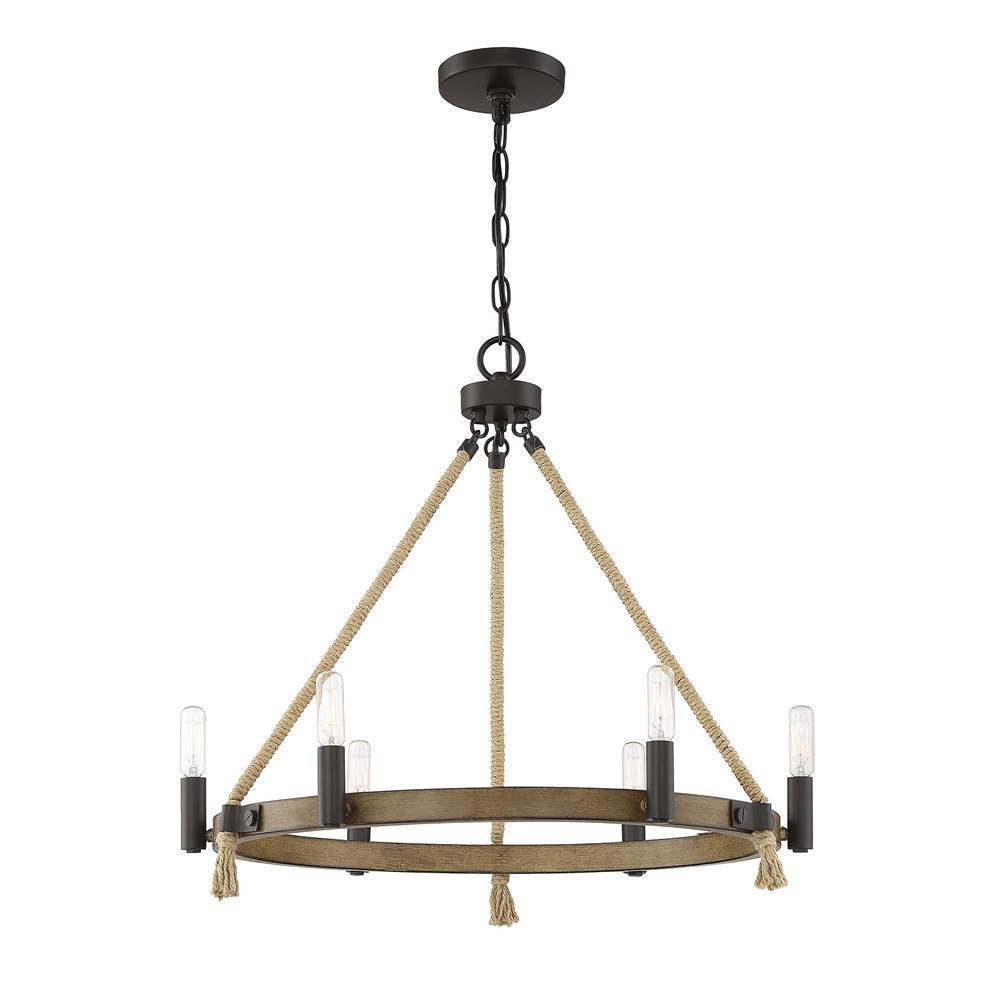 Savoy House 6-Light Chandelier in Oil Rubbed Bronze