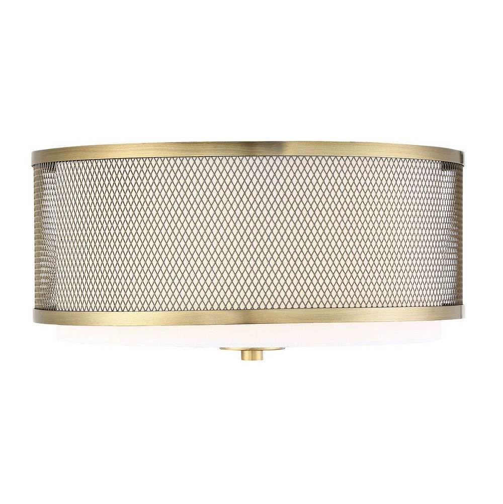Savoy House 3-Light Ceiling Light in Natural Brass