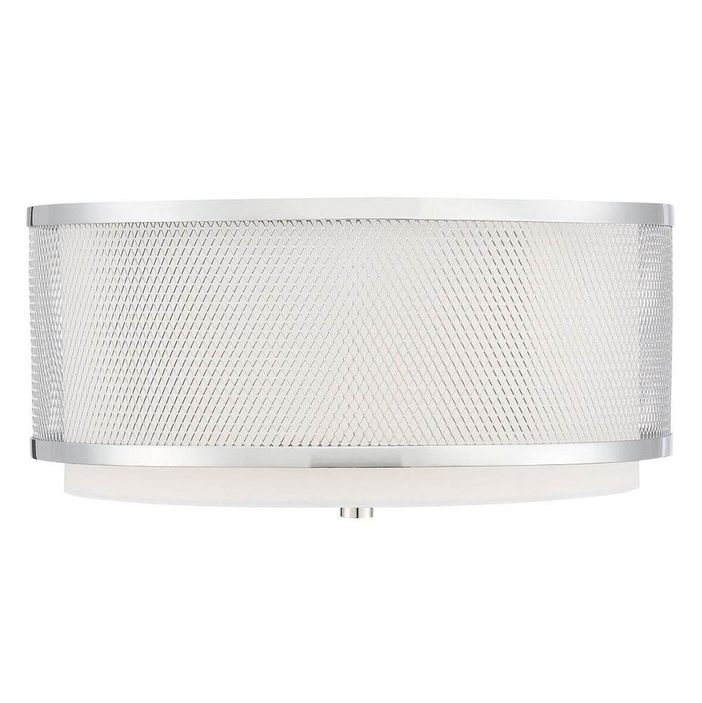 Savoy House 3-Light Ceiling Light in Polished Nickel