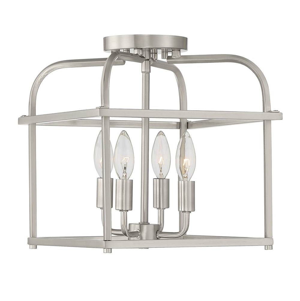 Savoy House 4-Light Ceiling Light in Brushed Nickel