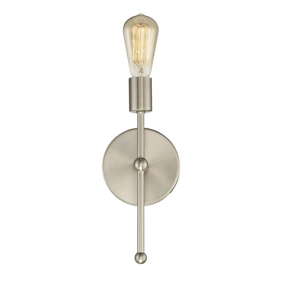 Savoy House 1-Light Wall Sconce in Satin Nickel