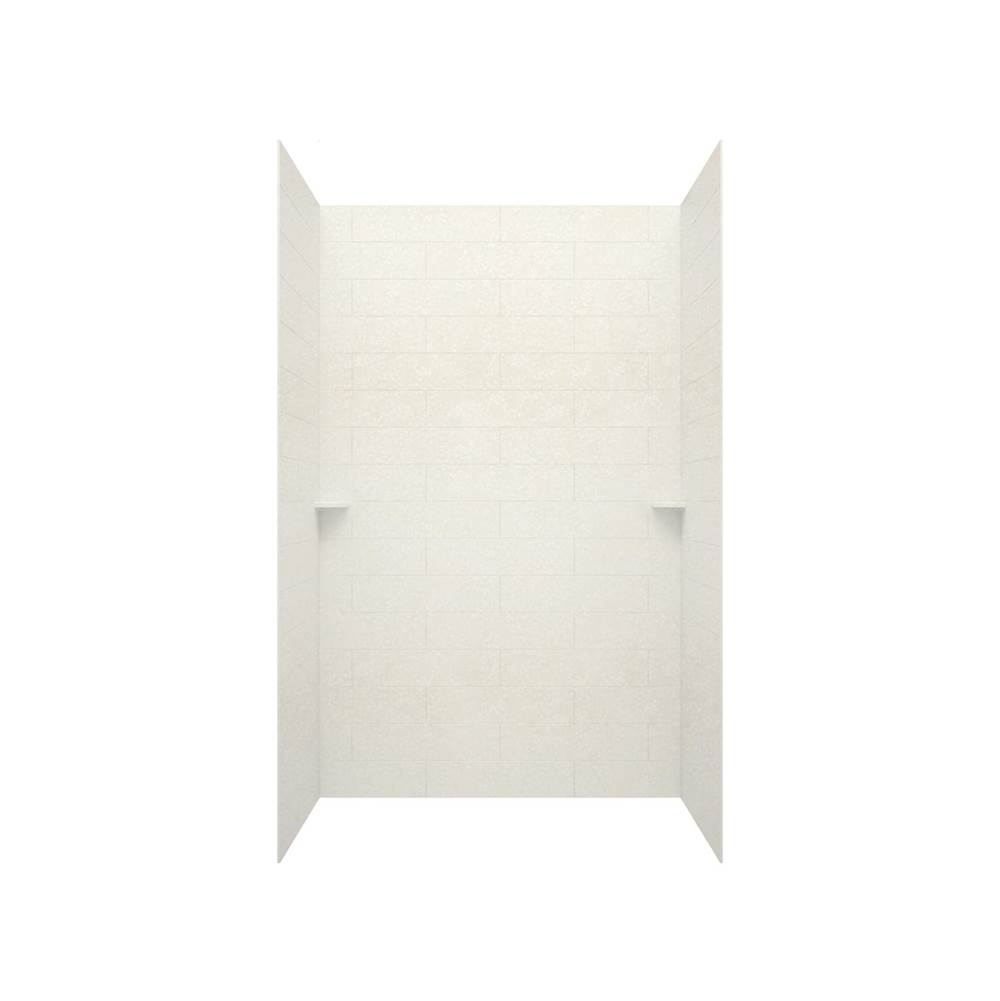 Swan MSMK84-3062 30 x 62 x 84 Swanstone® Modern Subway Tile Glue up Shower Wall Kit in Tahiti White
