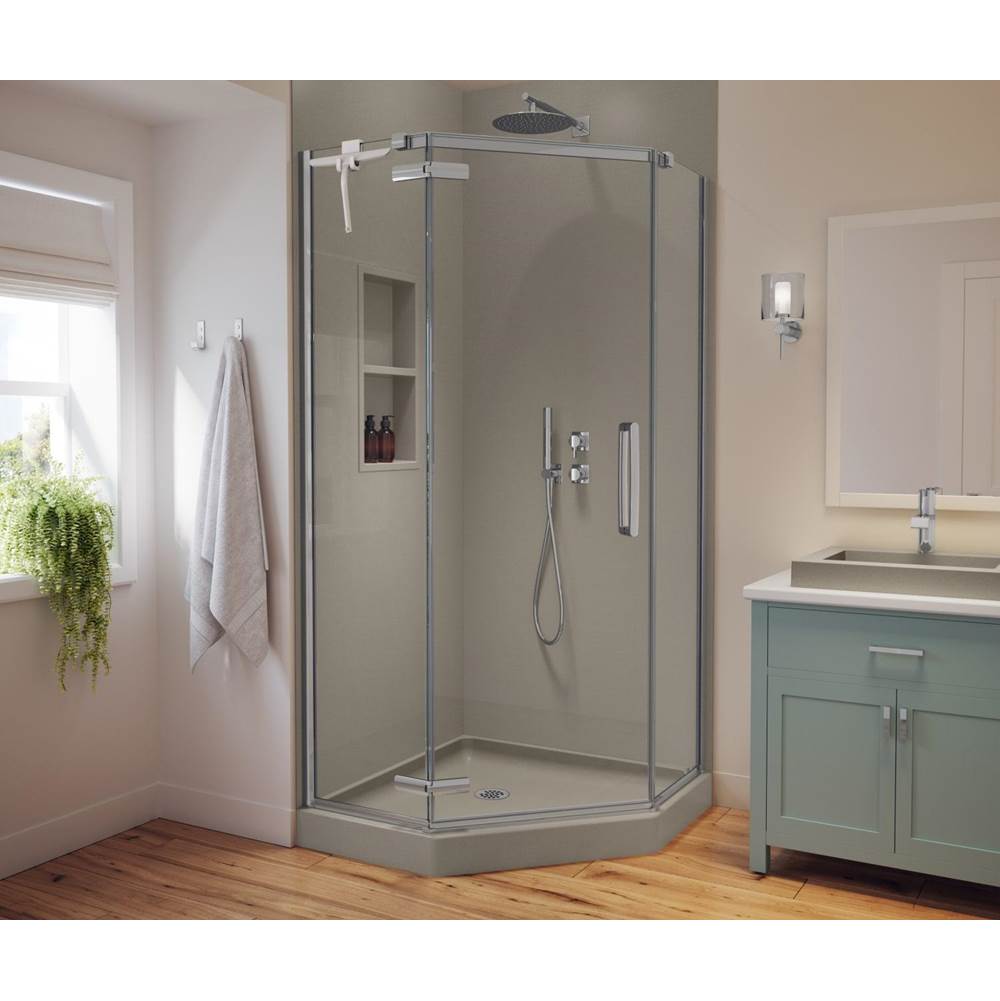 Swan SMMK-9638-1 38 x 96 Swanstone® Smooth Glue up Bathtub and Shower Single Wall Panel in Clay