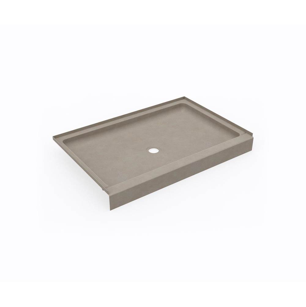 Swan SS-3248 32 x 48 Swanstone® Alcove Shower Pan with Center Drain Limestone