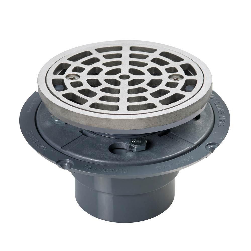 Sioux Chief Drain Shwr Pan Pvc Ss R And S Rd