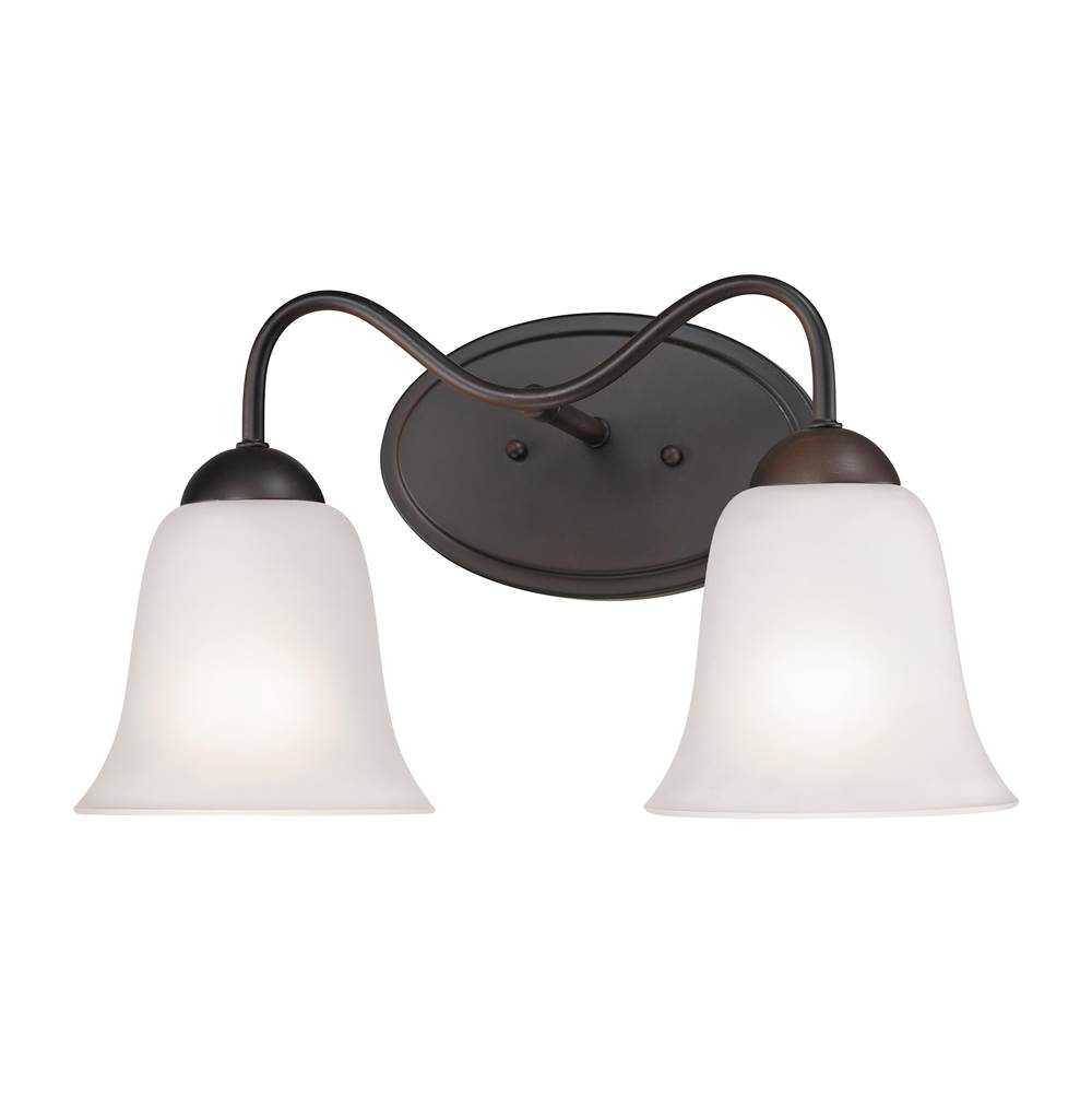 Thomas Lighting Conway 15'' Wide 2-Light Vanity Light - Oil Rubbed Bronze
