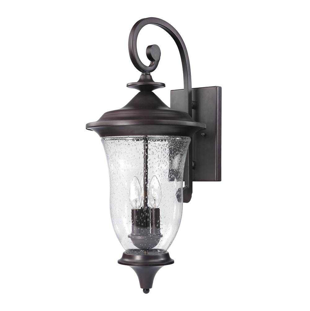 Thomas Lighting Trinity 26'' High 3-Light Outdoor Sconce - Oil Rubbed Bronze