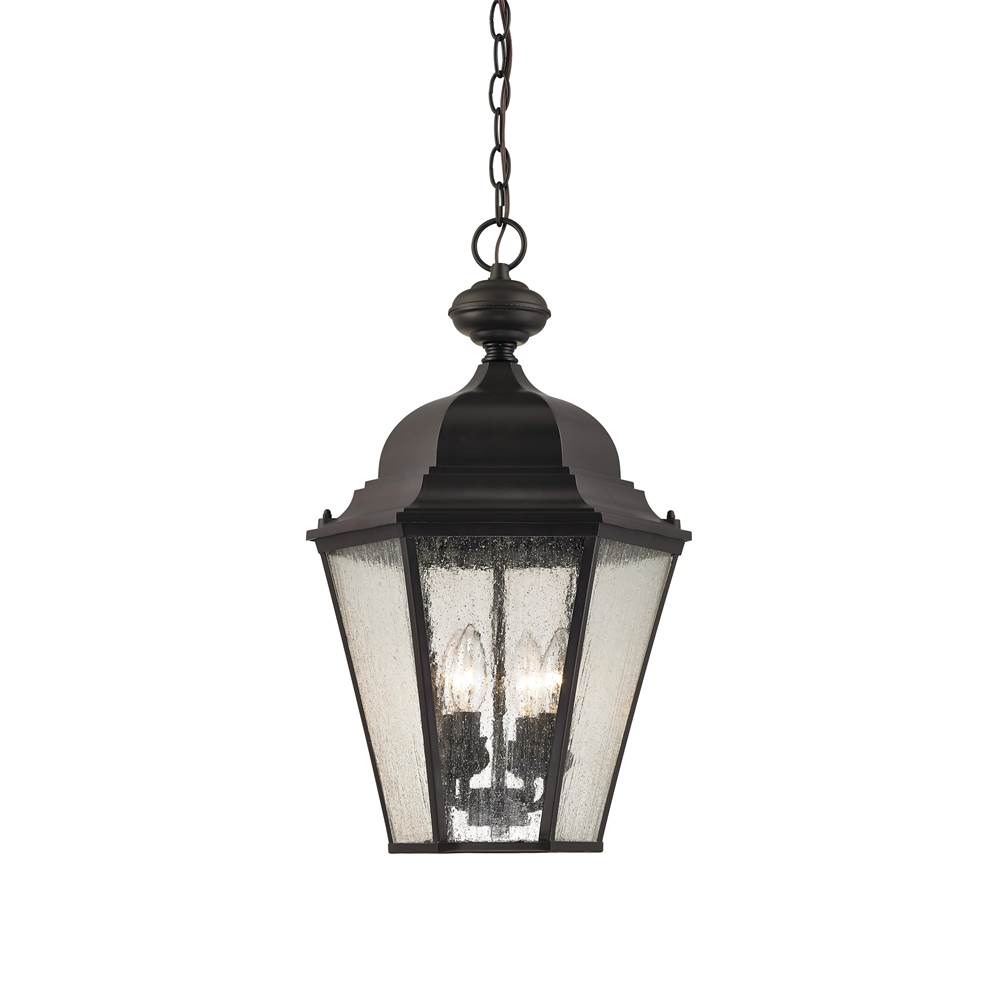 Thomas Lighting Cotswold 13'' Wide 4-Light Outdoor Pendant - Oil Rubbed Bronze