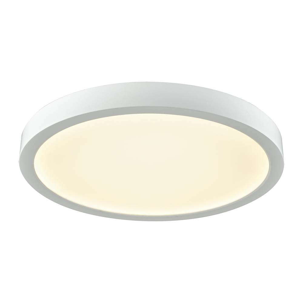 Thomas Lighting Titan 1-Light 10'' Integrated LED Flush Mount in White With A White Acrylic Diffuser